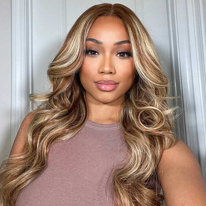 glueless wear and go wig with 4x6 lace and stylish color