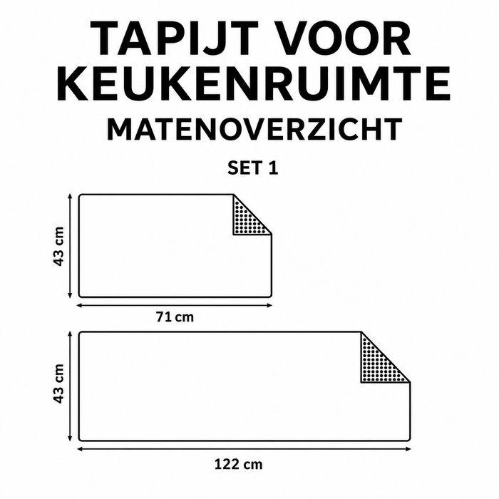 Renske - Køkkenmåtte Blød Svømmer