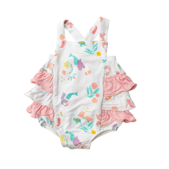 Ruffle Sunsuit - Mermaids | Angel Dear - Jenni Kidz