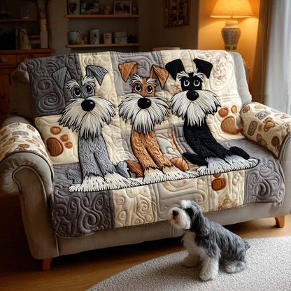 Sandra - Polstret sofa betræk Schnauzer