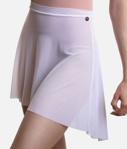Lightweight Mesh Ballet Skirt, Pull-On High-Low Design - NUBE