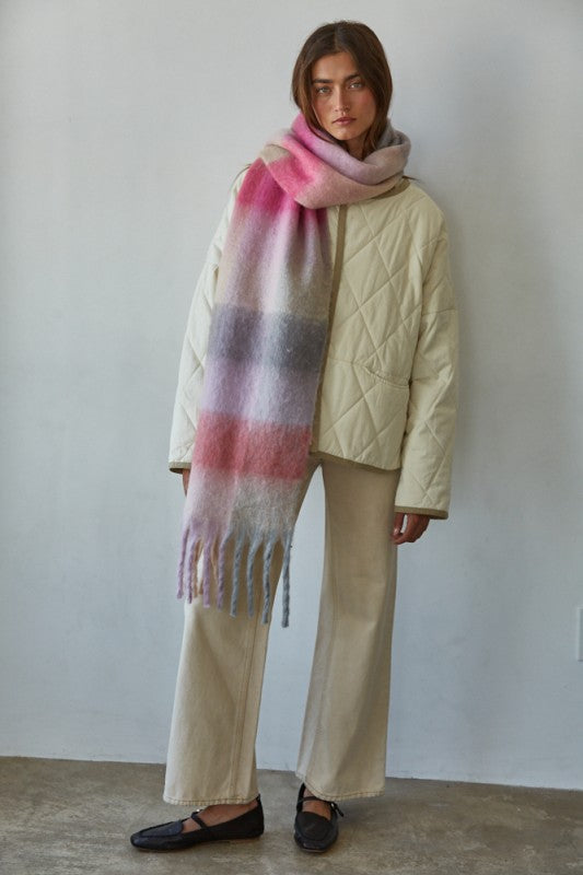 Stay Cozy Oversized Fringe Scarf