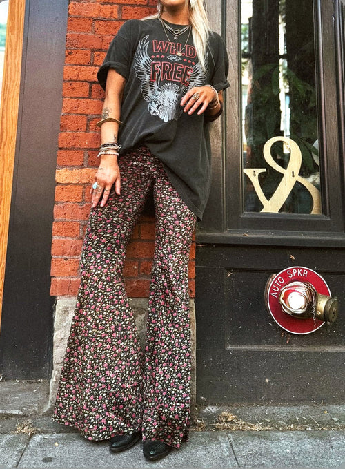 Stevie Velvet Bell Bottom Pants