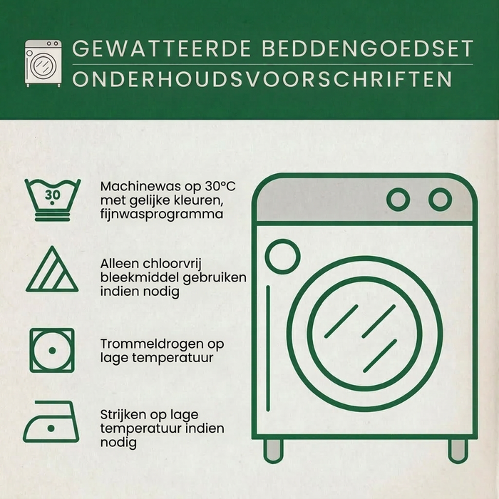 Stikset sengetøjssæt i 3 dele - Gylden Guldsmed