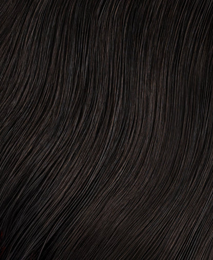 tape-in hair extensions dark brown.