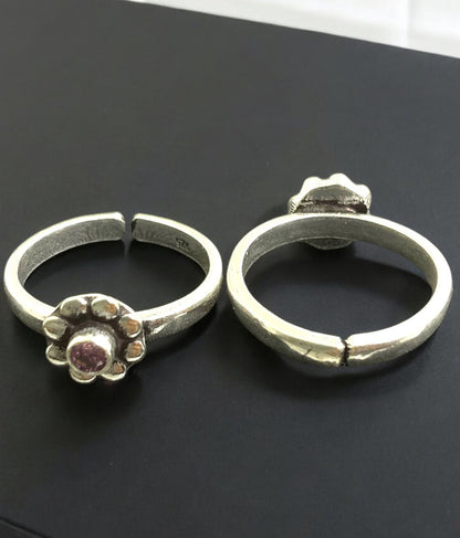 The Desna Silver Gemstone Toe-Rings