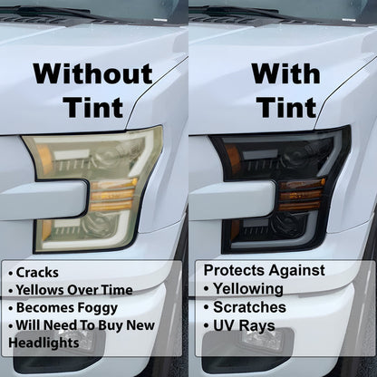 Full Headlight Taillight Precut Smoked PPF Tint Kit Overlay Film Fits Volkswagen Golf 2022 - 2025 - Bogar Tech Designs