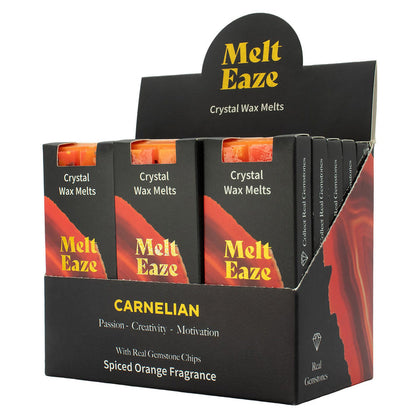 Wax melts spiced range with real Carnelian gemstone chips