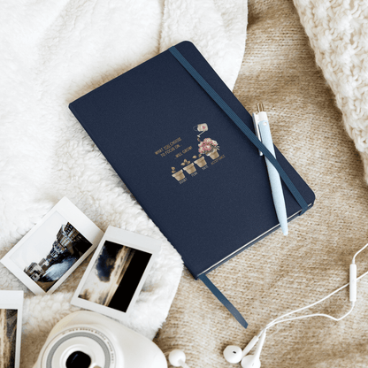 What You Choose to Focus On... Will Grow!" Hard Cover Notebook - 🌱 Cultivate Positivity and Watch Your Dreams Blossom! 🌱 - Whippie's