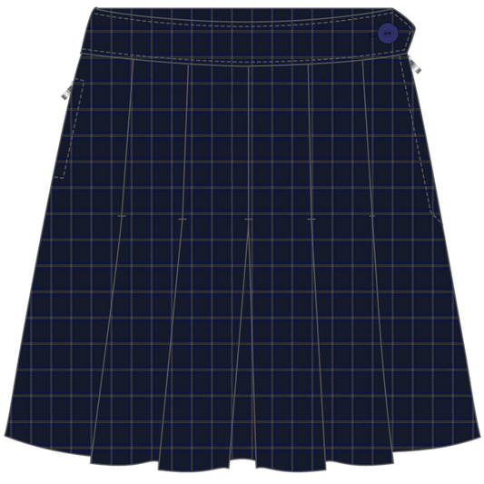 Winter Skirt Box Pleat**