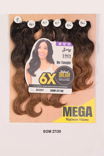 ZURY NATURAL DREAM HAIR WEAVE 6X - BODY 141618