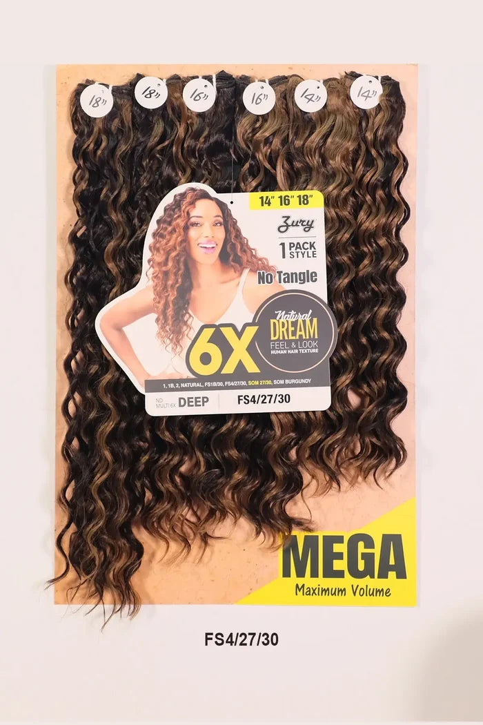 ZURY NATURAL DREAM HAIR WEAVE 6X - DEEP 141618