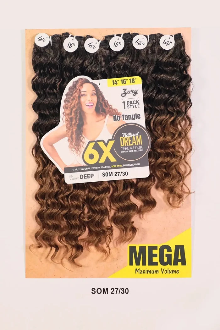 ZURY NATURAL DREAM HAIR WEAVE 6X - DEEP 141618
